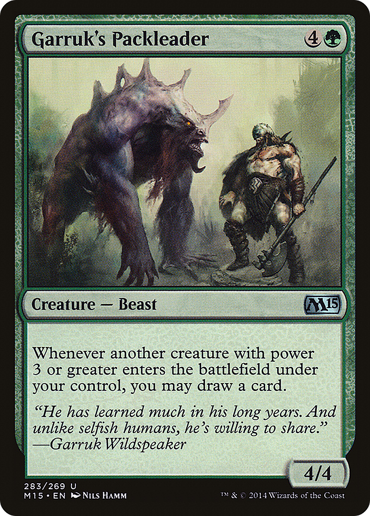Garruk's Packleader (283) [Magic 2015]  Foil