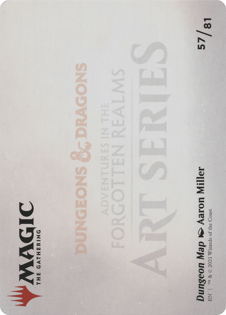 Dungeon Map // Dungeon Map (AAFR-057) - Adventures in the Forgotten Realms Art Series (Borderless) Foil