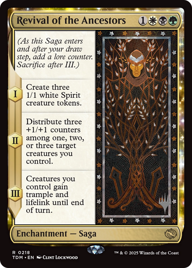 Revival of the Ancestors (218) [Promo Pack: Tarkir: Dragonstorm]  Foil