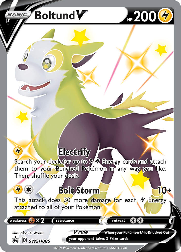 Boltund V SWSH085 SWSH085- Jumbo Cards Holofoil