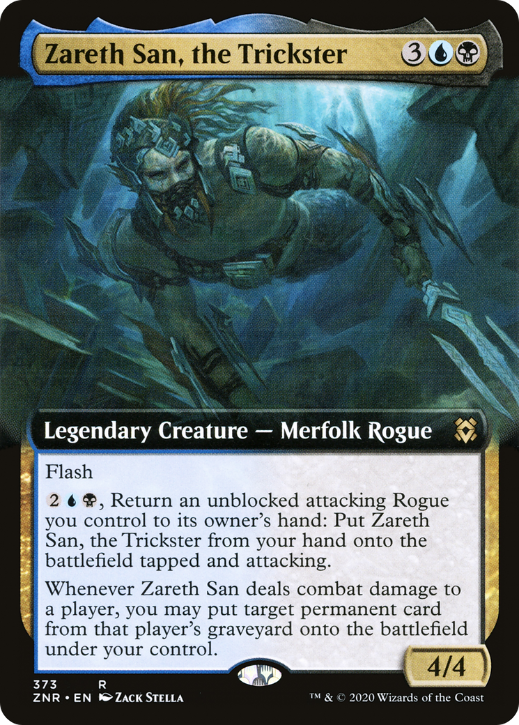 Zareth San, the Trickster (Extended Art) [Zendikar Rising] Foil