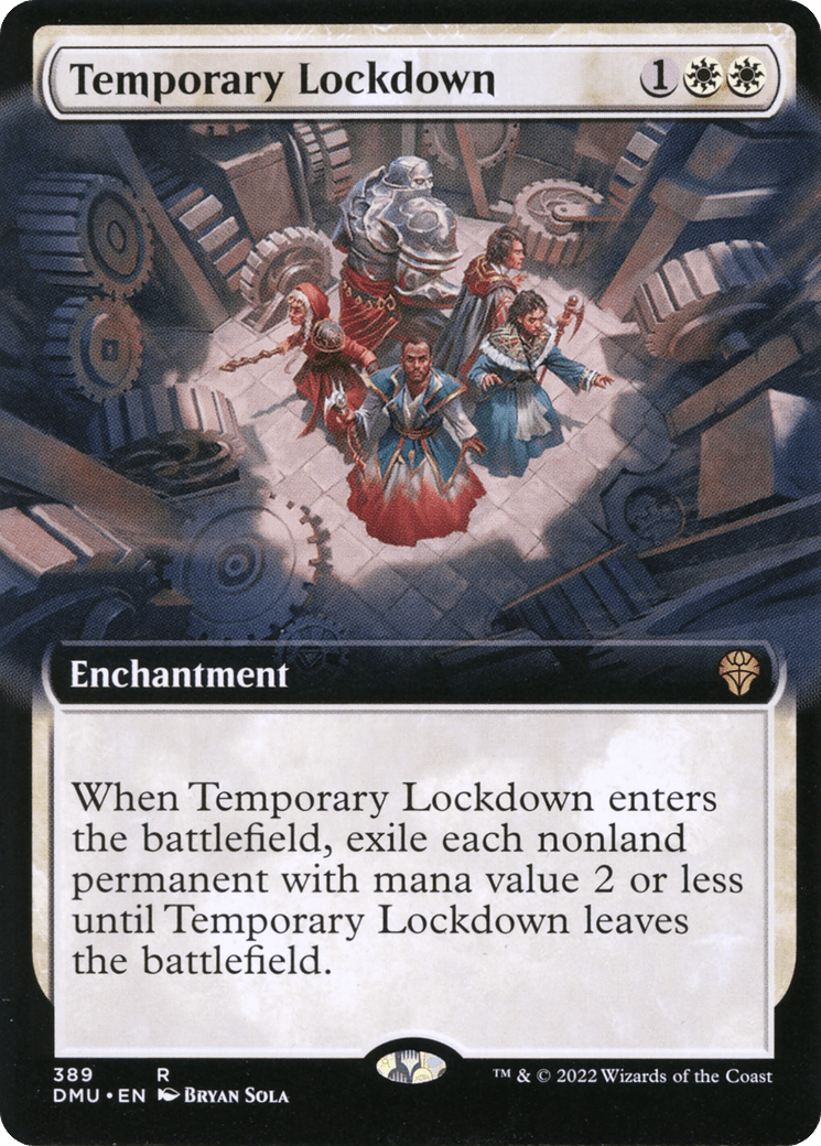 Temporary Lockdown (Extended Art) [Dominaria United] Foil