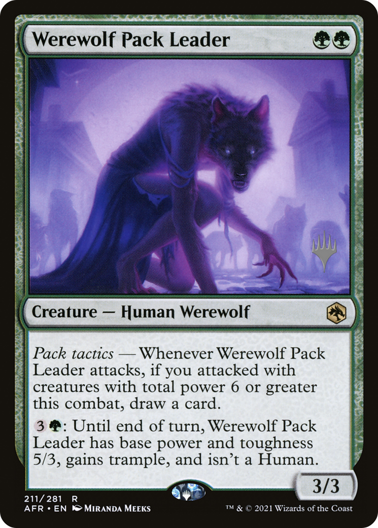 Werewolf Pack Leader (Promo Pack) [Dungeons & Dragons: Adventures in the Forgotten Realms Promos] Foil