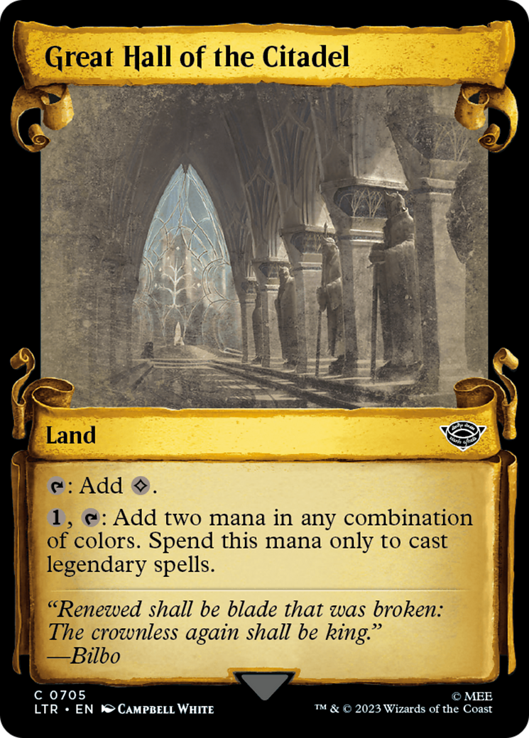 Great Hall of the Citadel [The Lord of the Rings: Tales of Middle-Earth Showcase Scrolls] Foil