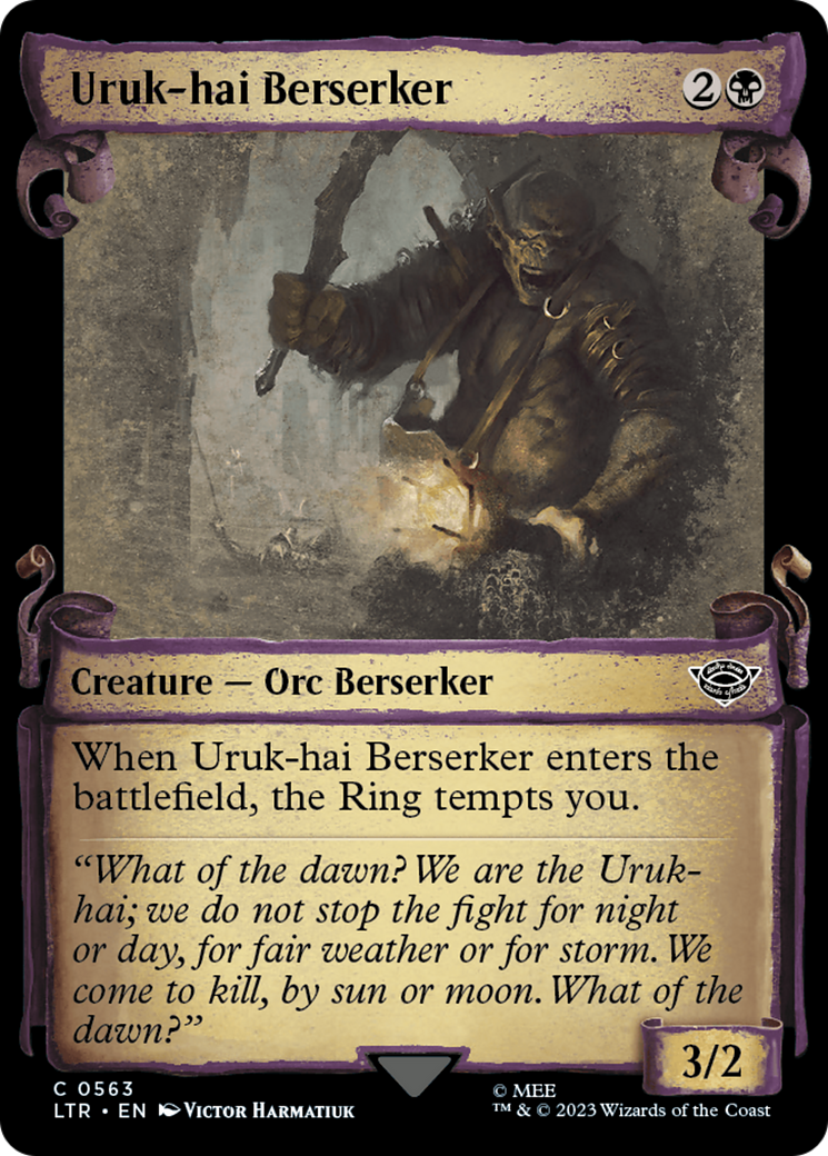 Uruk-hai Berserker [The Lord of the Rings: Tales of Middle-Earth Showcase Scrolls] Foil