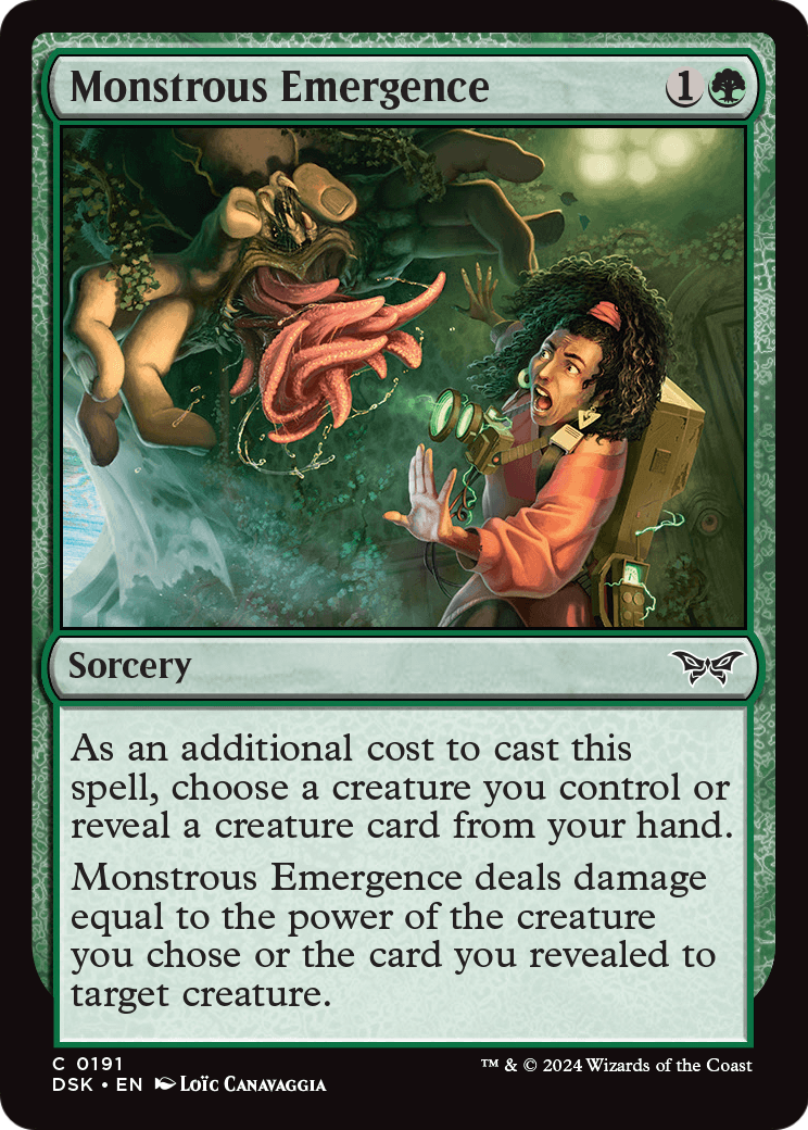 Monstrous Emergence [Duskmourn: House of Horror] Foil