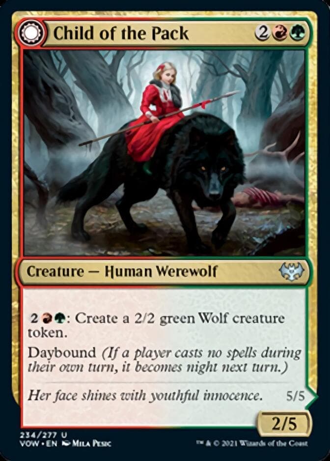 Child of the Pack // Savage Packmate [Innistrad: Crimson Vow] Foil