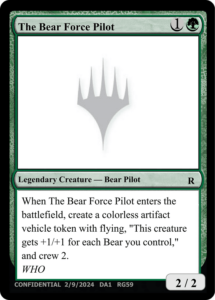 The Bear Force Pilot (DA1-RG59) - Unknown Event