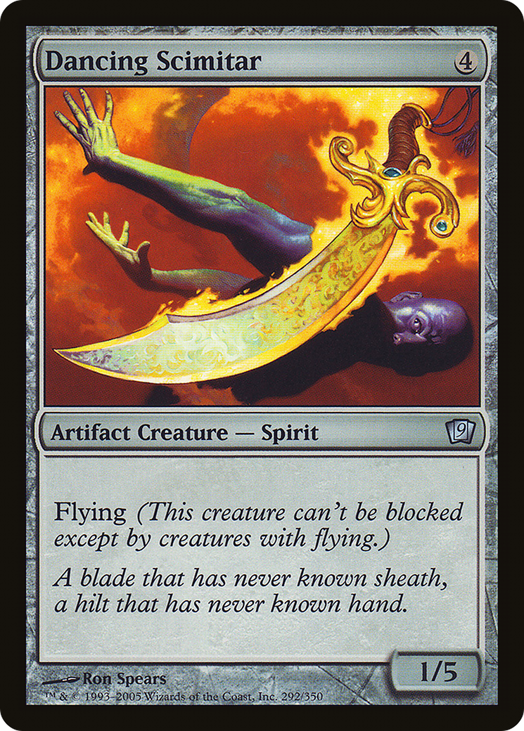 Dancing Scimitar [Ninth Edition] Foil