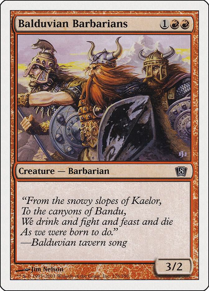 Balduvian Barbarians 176/350 (8th Edition) 