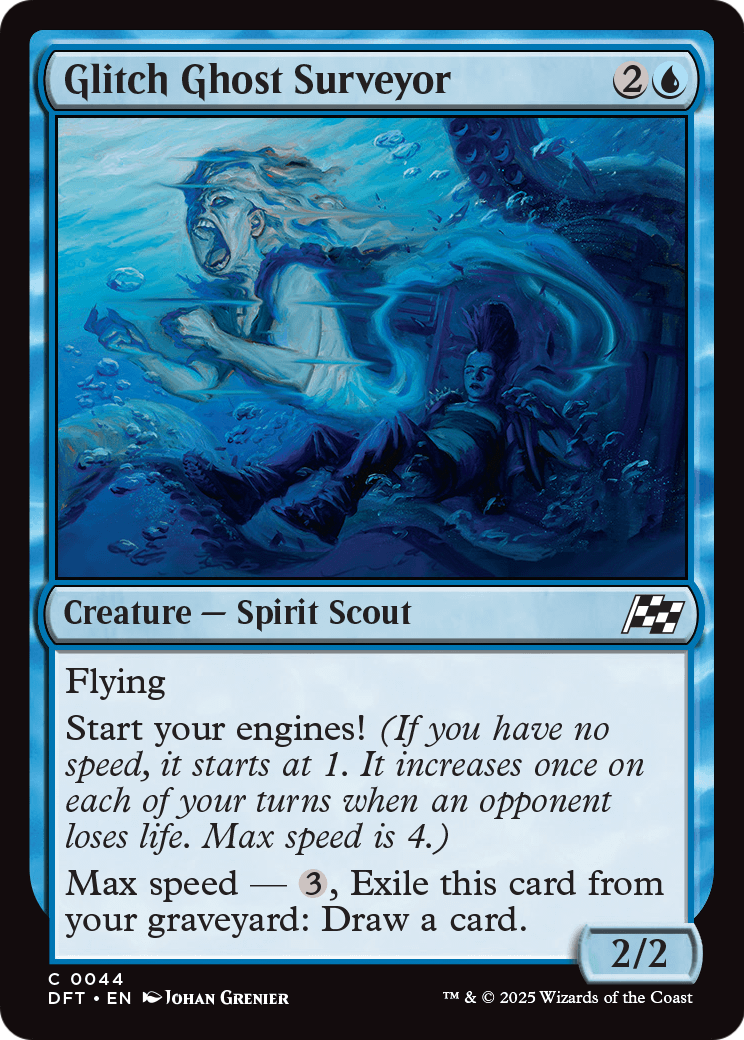 Glitch Ghost Surveyor |  Foil (044) [Aetherdrift]