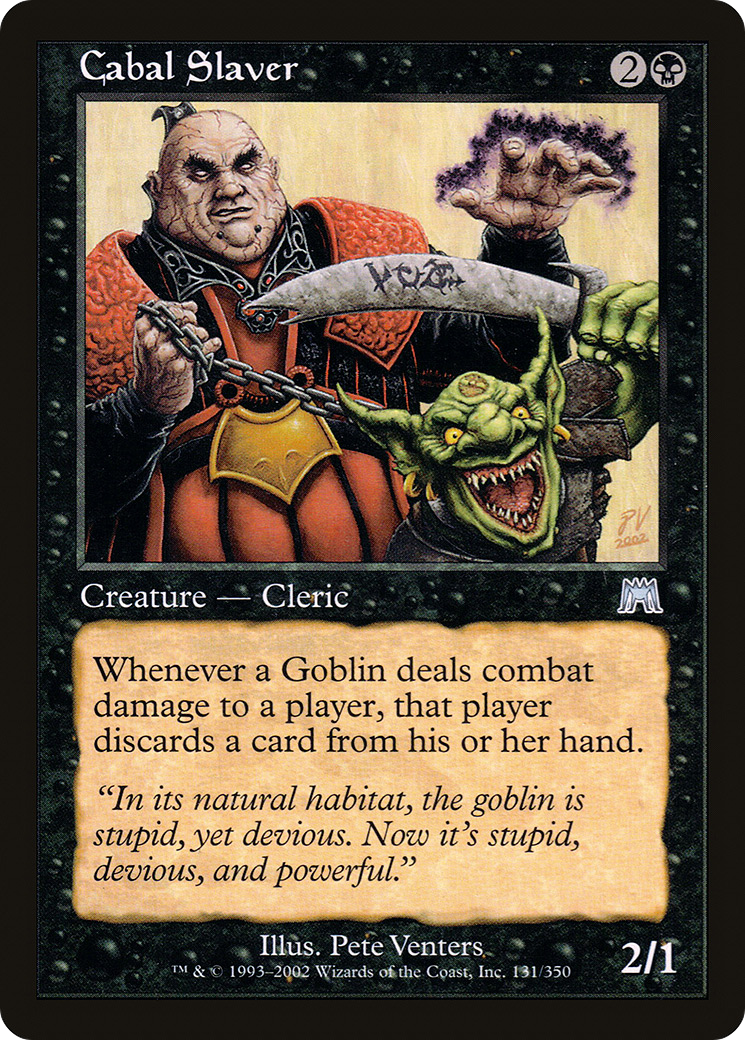 Cabal Slaver [Onslaught] Foil
