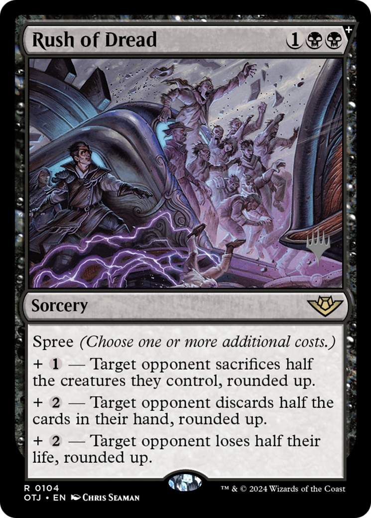 Rush of Dread (Promo Pack) [Outlaws of Thunder Junction Promos] Foil