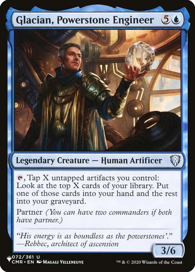 Glacian, Powerstone Engineer |  (CMR-72) [The List]