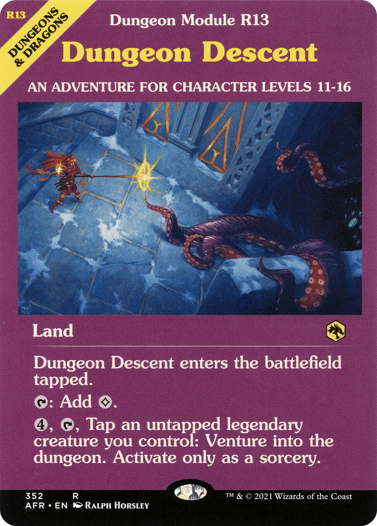 Dungeon Descent (Dungeon Module) [Dungeons & Dragons: Adventures in the Forgotten Realms] Foil
