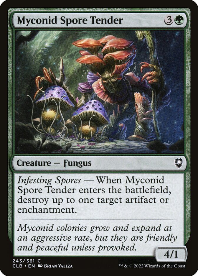 Myconid Spore Tender 243 (Commander Legends: Battle for Baldur's Gate)  - Foil