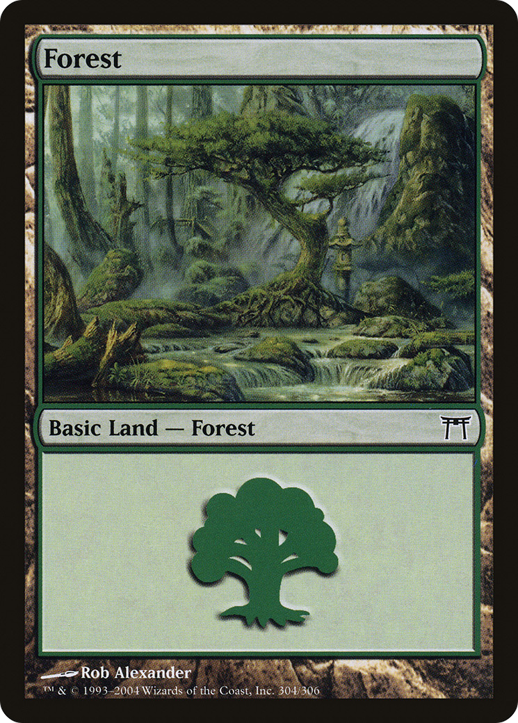 Forest (304) [Champions of Kamigawa] Foil