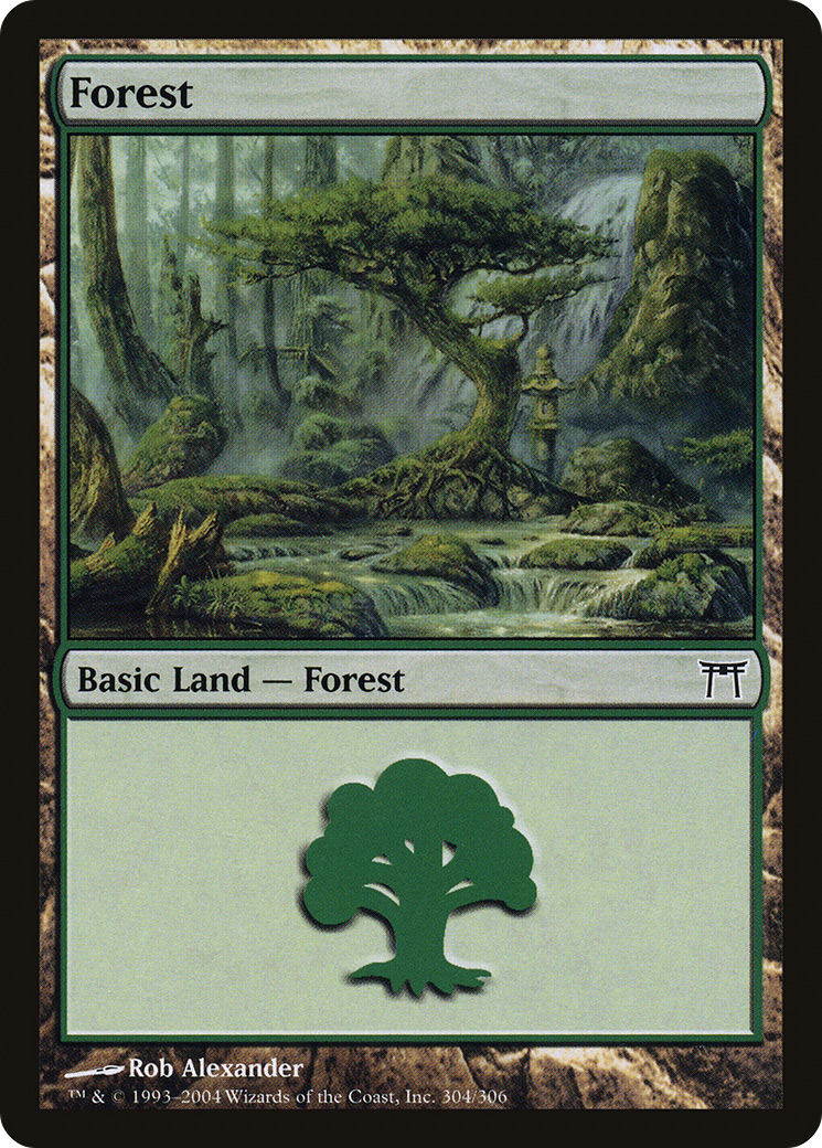 Forest (304) [Champions of Kamigawa] Foil
