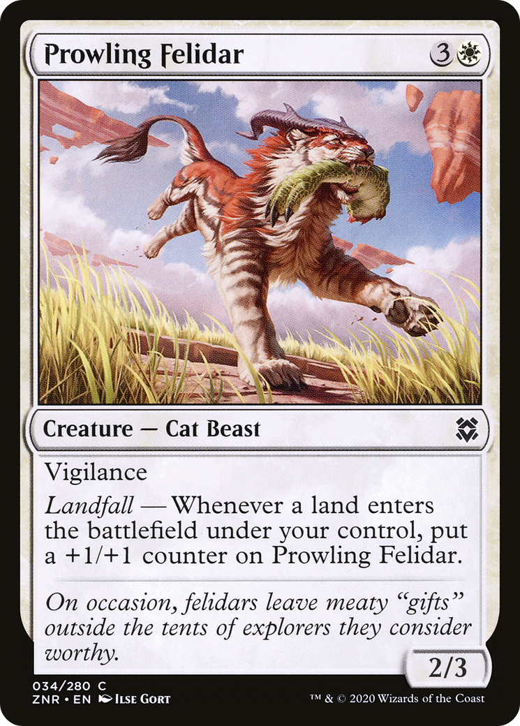 Prowling Felidar [Zendikar Rising] Foil