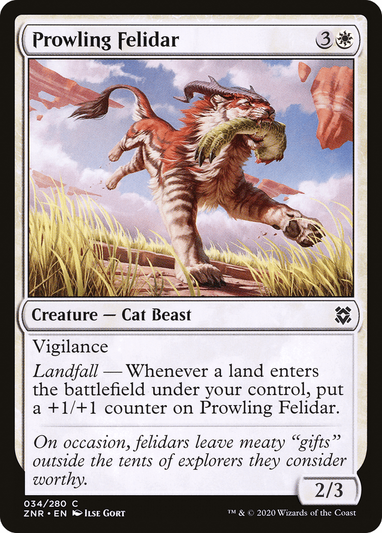 Prowling Felidar [Zendikar Rising] Foil