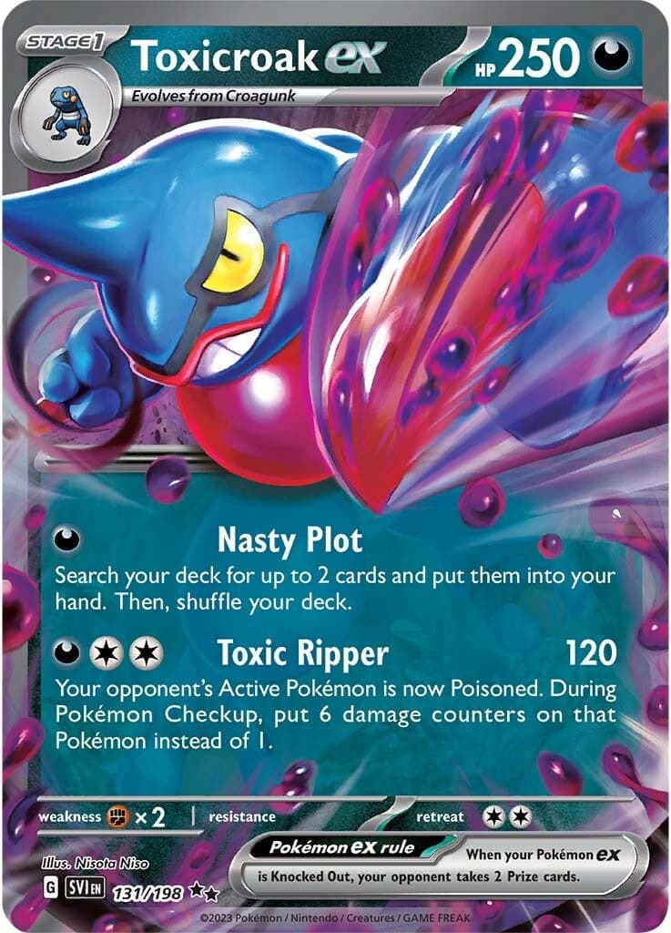 Toxicroak ex 131/198 - SV01 Scarlet & Violet Base Set Holofoil