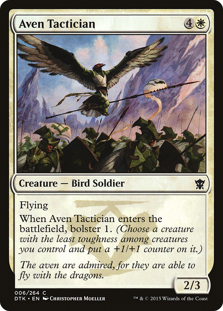 Aven Tactician [Dragons of Tarkir] Foil
