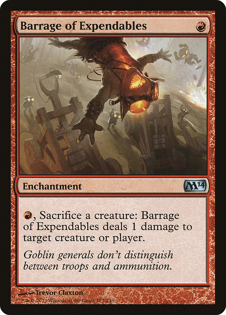 Barrage of Expendables [Magic 2014] Foil