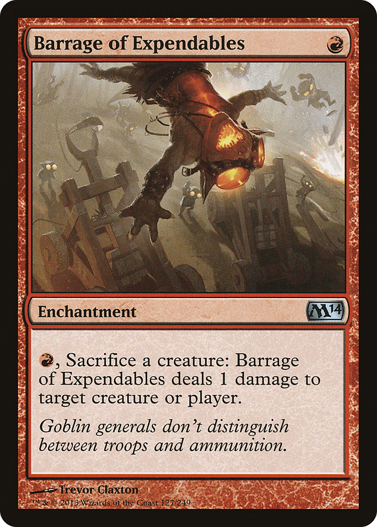 Barrage of Expendables [Magic 2014] Foil