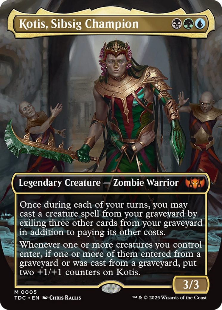 Kotis, Sibsig Champion (Borderless) (005) [Commander: Tarkir: Dragonstorm]
