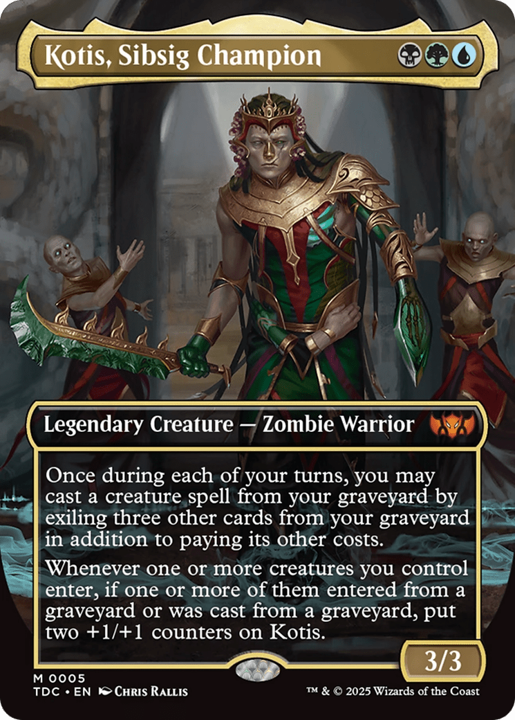 Kotis, Sibsig Champion (Borderless) (005) [Commander: Tarkir: Dragonstorm]