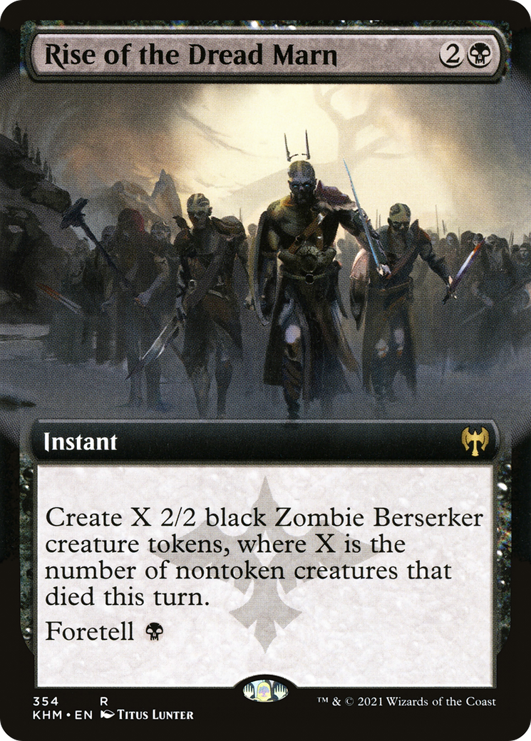 Rise of the Dread Marn (Extended Art) [Kaldheim] Foil