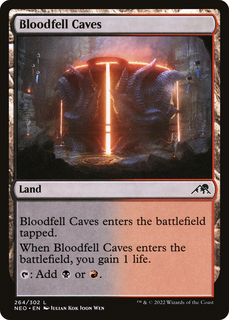 Bloodfell Caves [Kamigawa: Neon Dynasty]