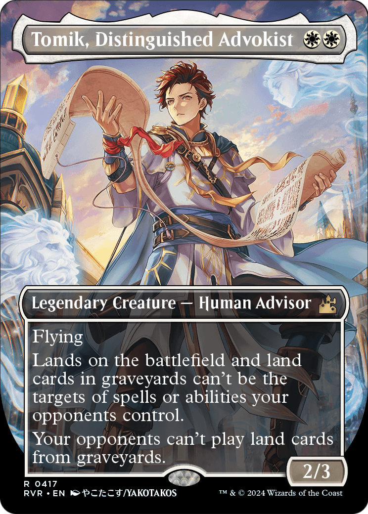 Tomik, Distinguished Advokist (Anime Borderless) [Ravnica Remastered] Foil