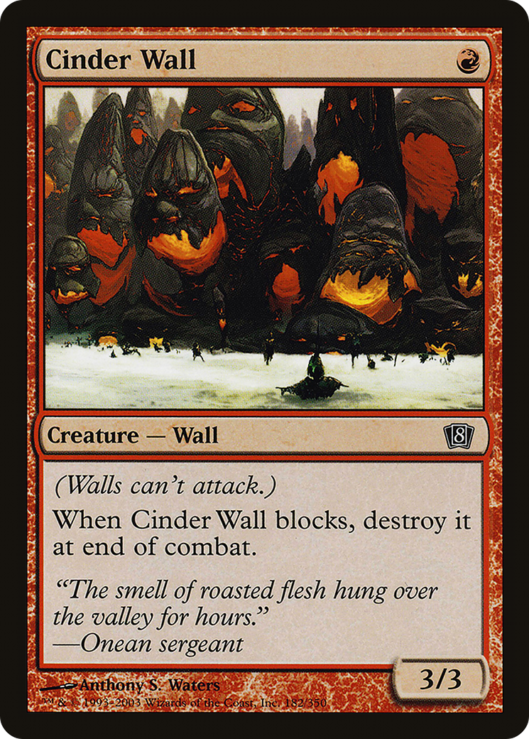 Cinder Wall [Eighth Edition] Foil