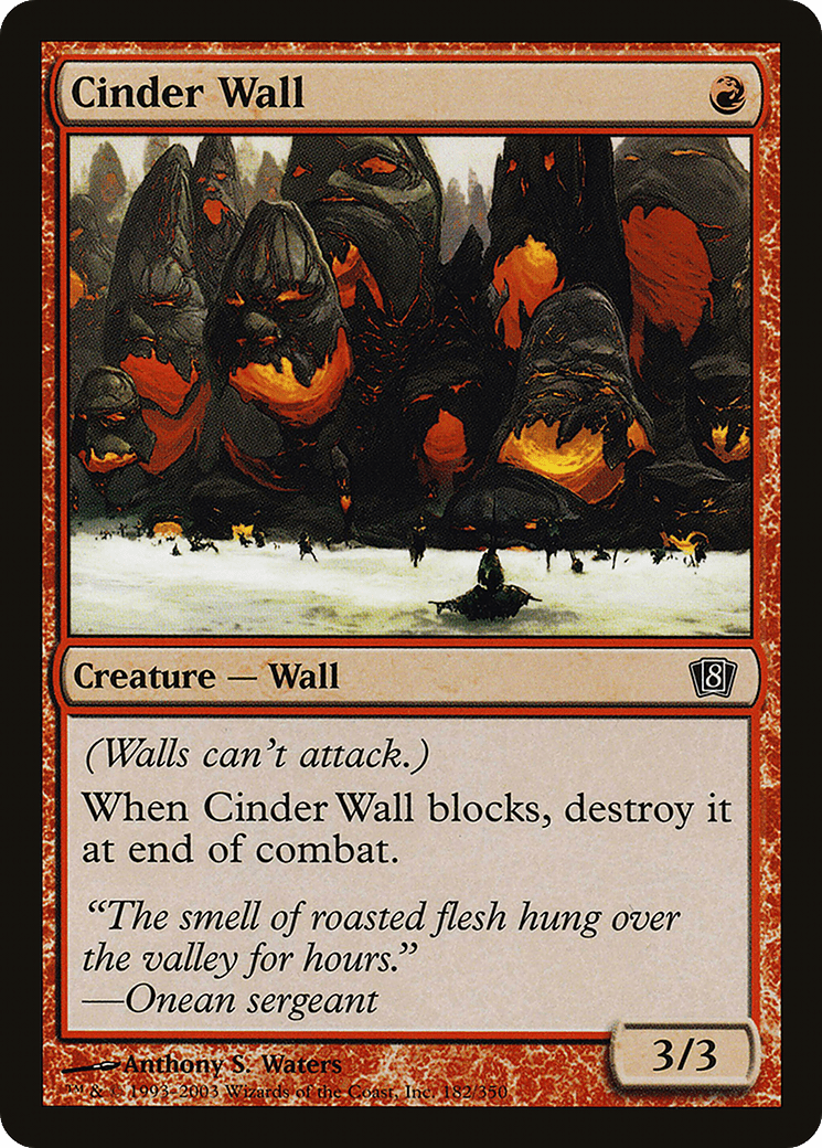 Cinder Wall [Eighth Edition] Foil