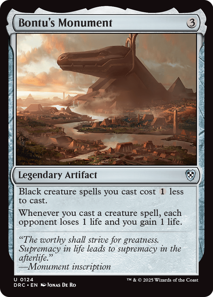 Bontu's Monument (-124) [Commander: Aetherdrift]