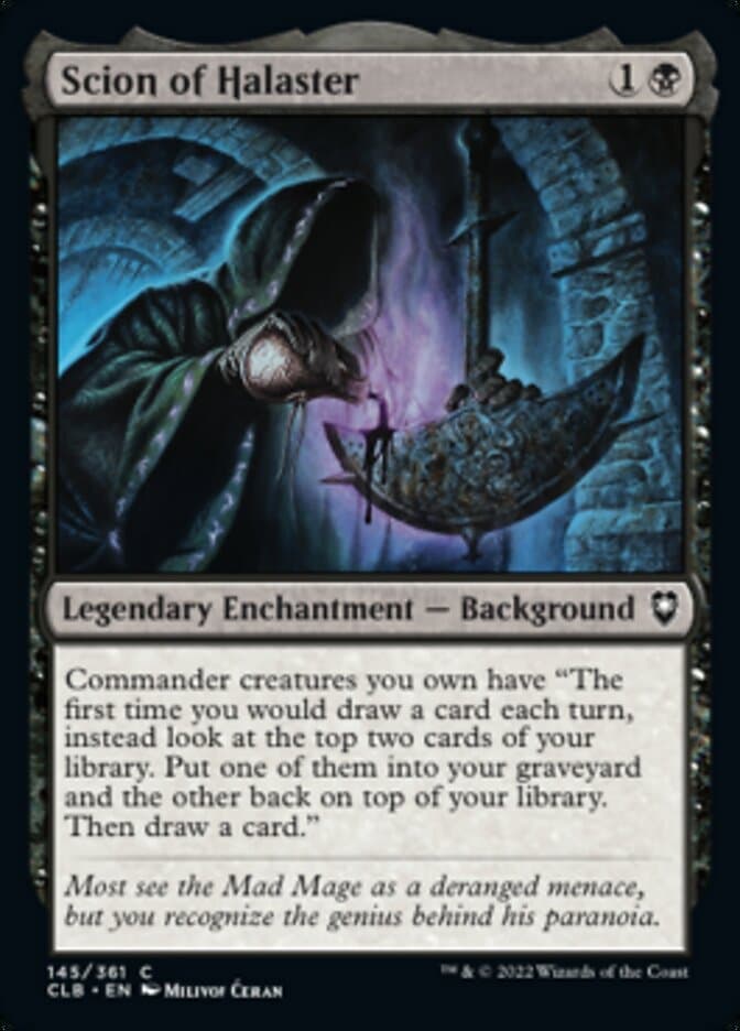 Scion of Halaster [Commander Legends: Battle for Baldur's Gate] Foil