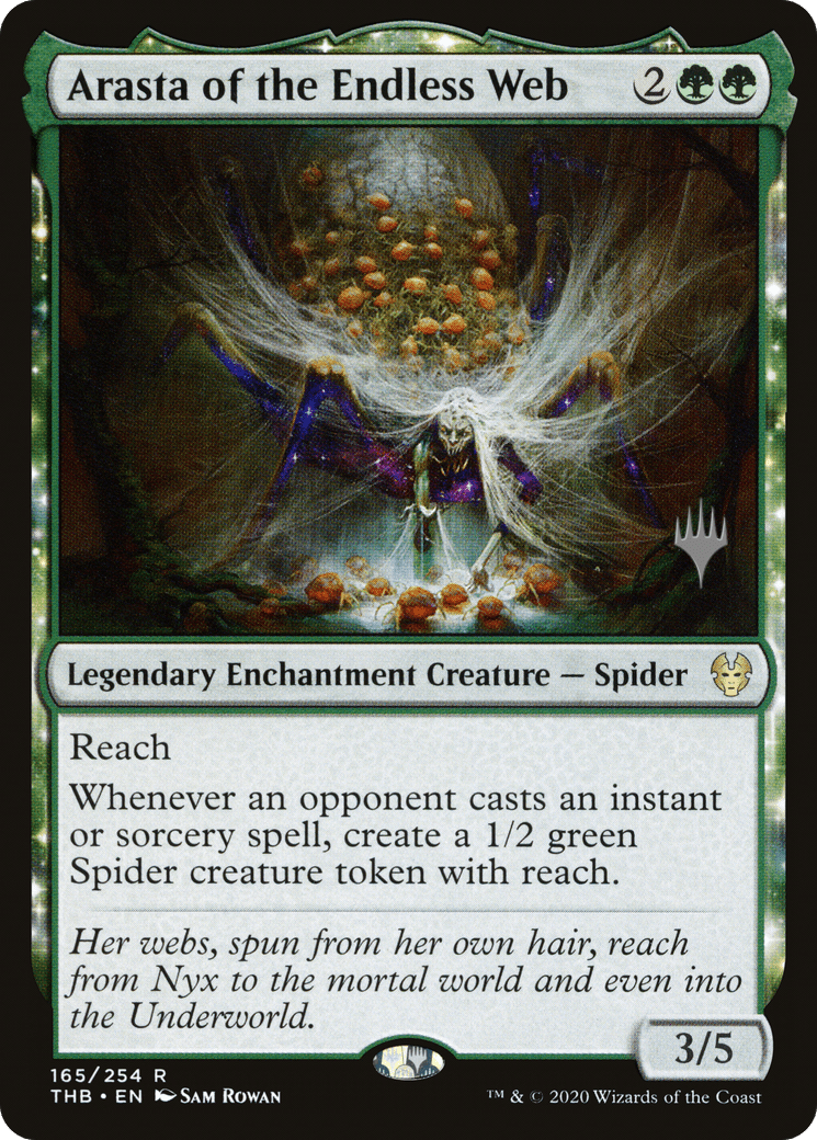 Arasta of the Endless Web (Promo Pack) [Theros Beyond Death Promos] Foil