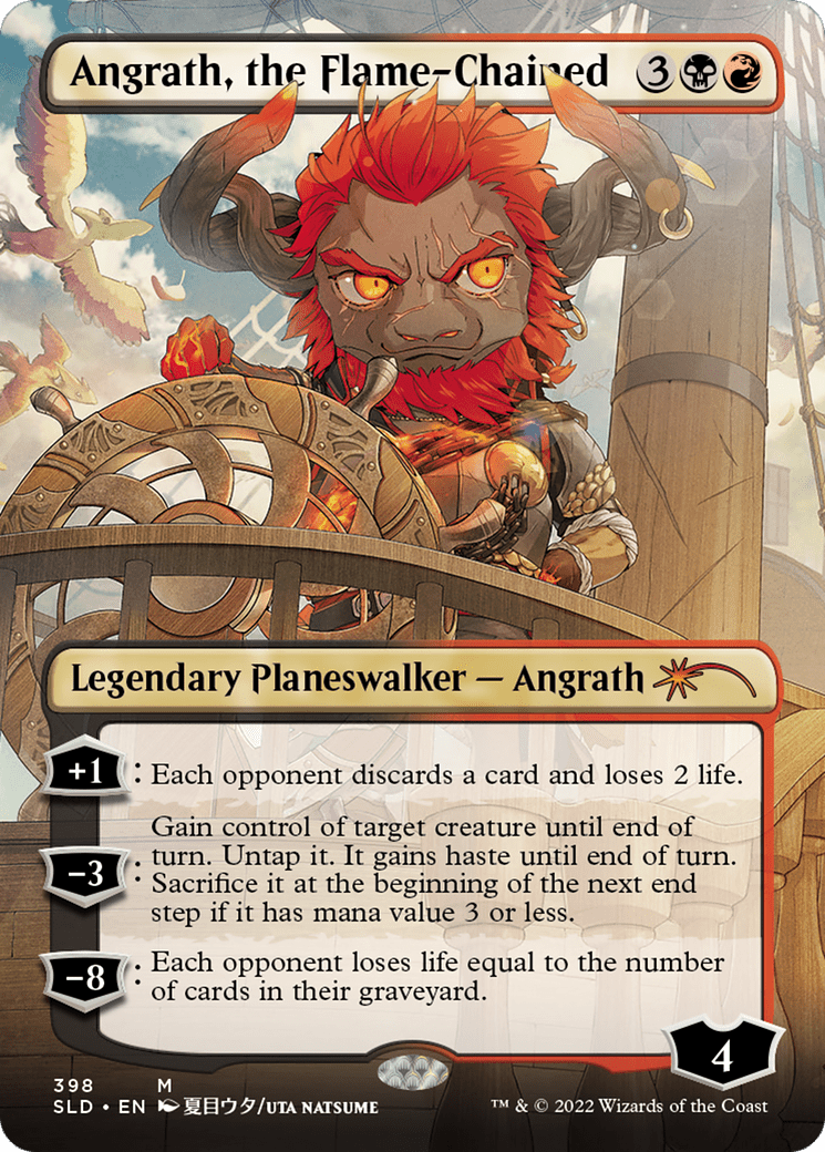 Angrath, the Flame-Chained (Borderless) [Secret Lair Drop Series] Foil