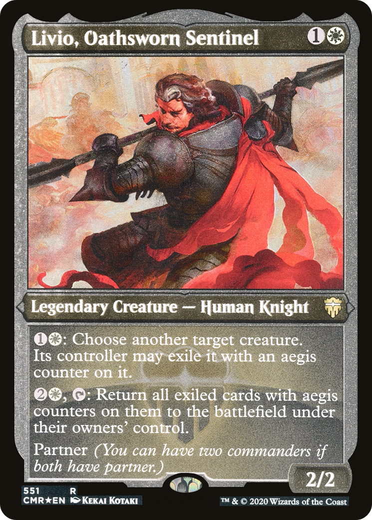 Livio, Oathsworn Sentinel (551) [Commander Legends]  Foil