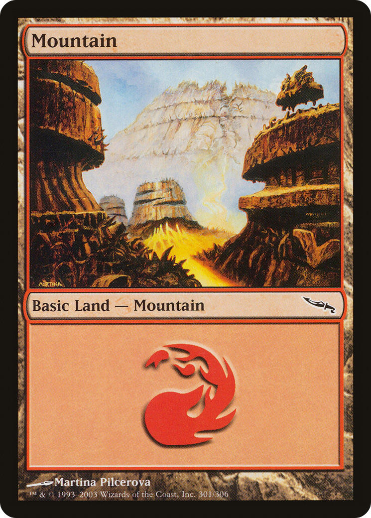 Mountain (301) [Mirrodin] Foil