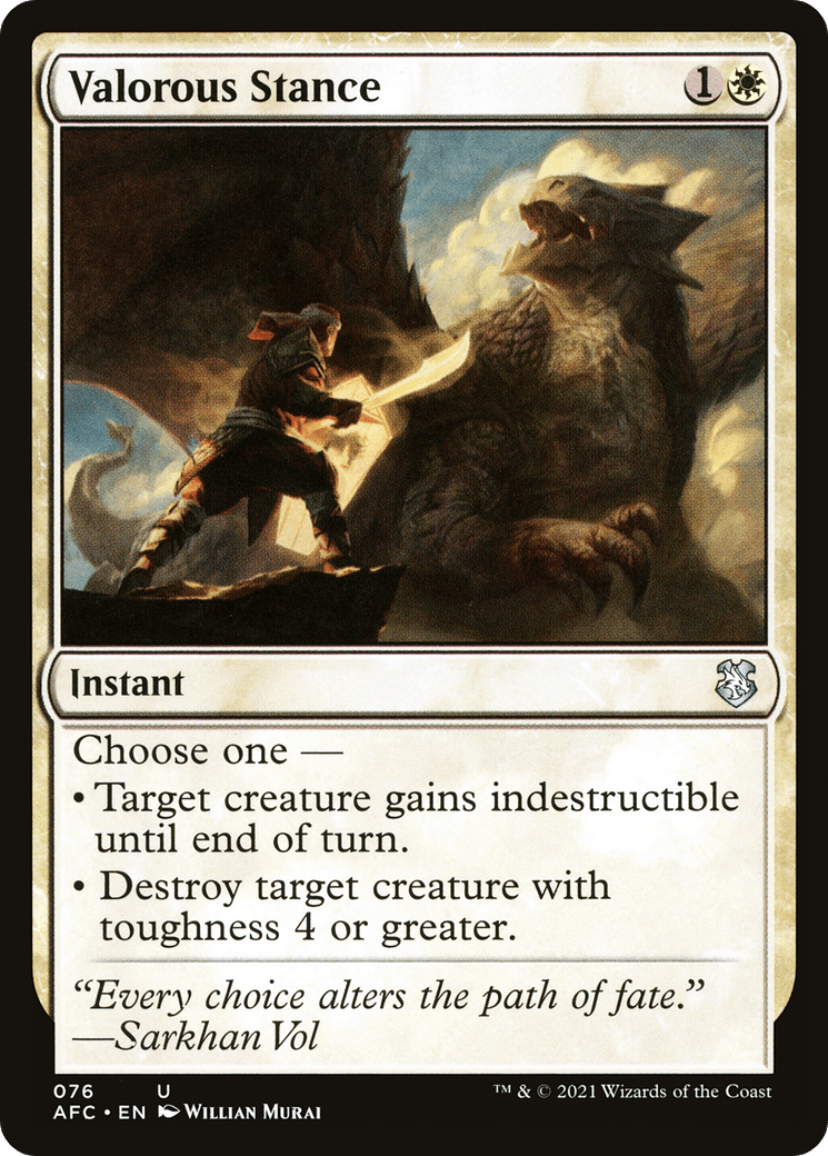 Valorous Stance [Dungeons & Dragons: Adventures in the Forgotten Realms Commander]