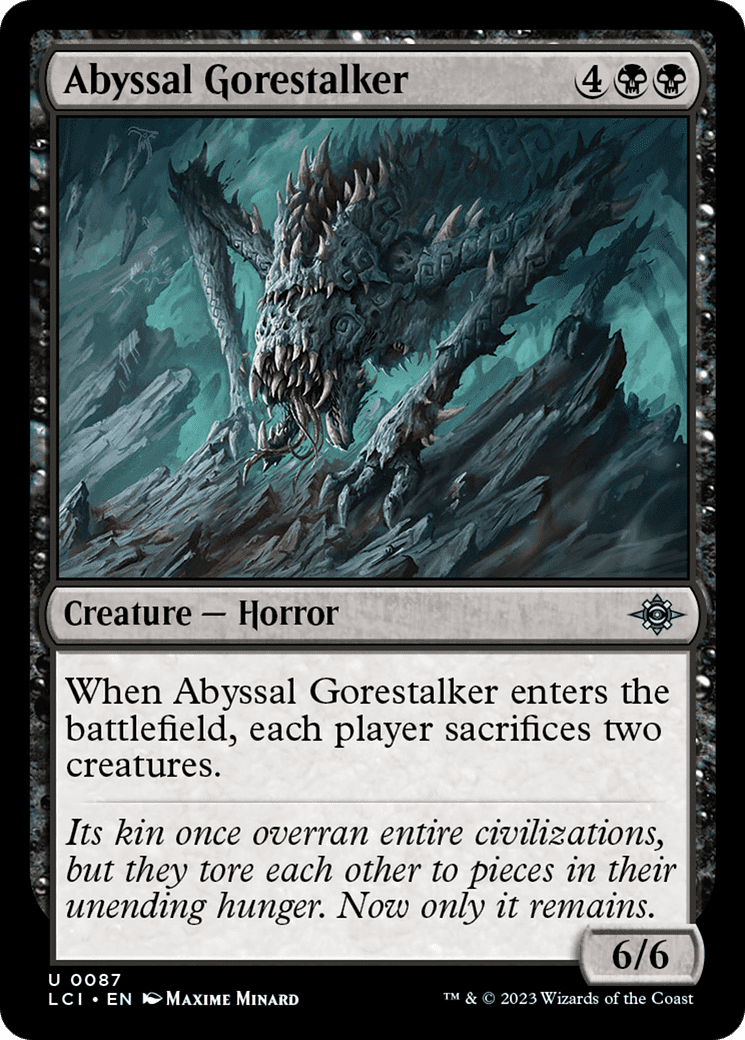 Abyssal Gorestalker [The Lost Caverns of Ixalan] Foil