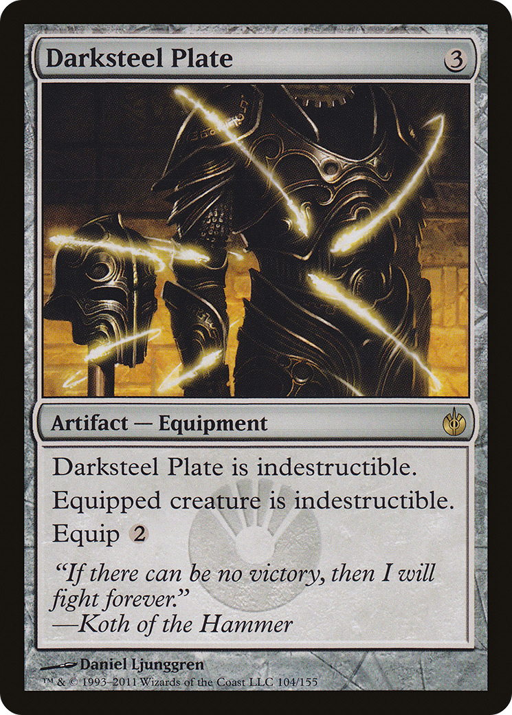 Darksteel Plate [Mirrodin Besieged] Foil