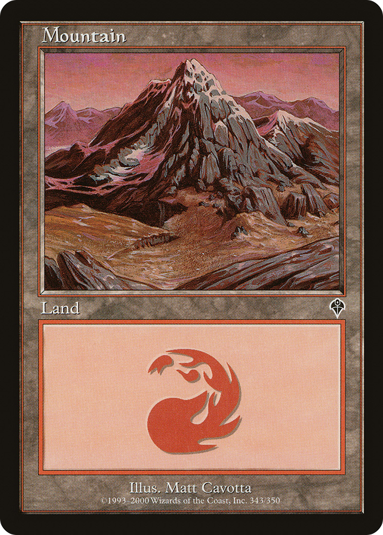 Mountain (343) [Invasion] Foil