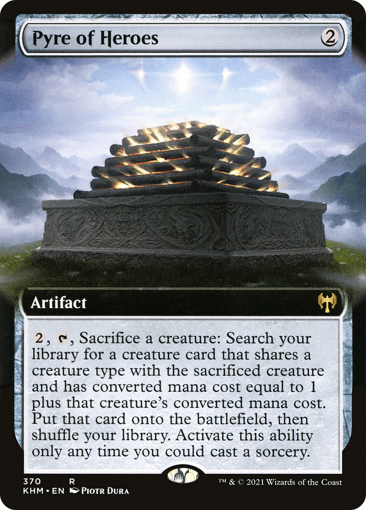 Pyre of Heroes (Extended Art) [Kaldheim] Foil