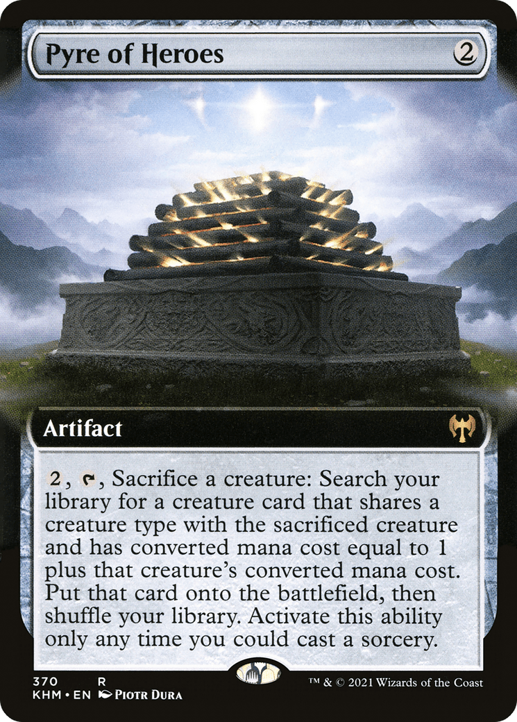 Pyre of Heroes (Extended Art) [Kaldheim] Foil