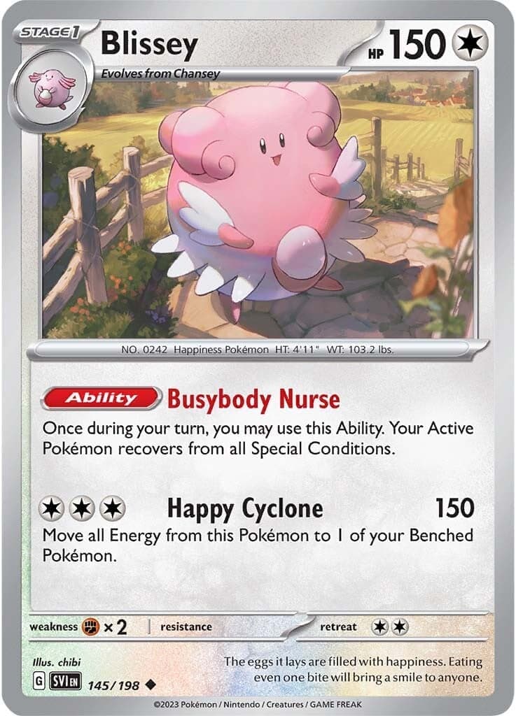 Blissey 145- SV01 Scarlet & Violet Base Set Reverse Holofoil