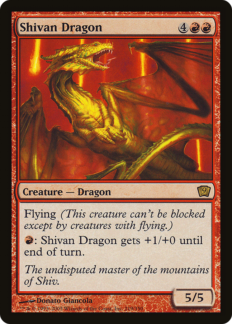 Shivan Dragon [Ninth Edition] Foil