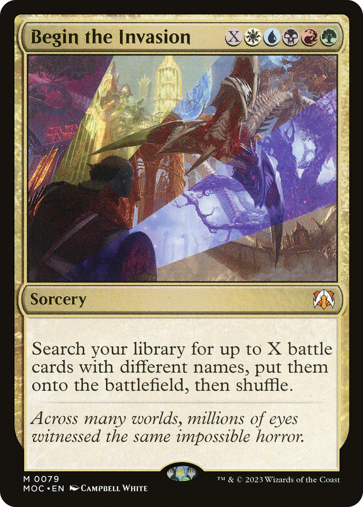 Begin the Invasion [March of the Machine Commander] Foil